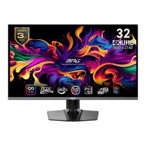 Monitor MSI 80 cm (31,5") 321URXDE 3840x2160 Gaming 240Hz QD-OLED 0,03ms 2xHDMI DisplayPort USB-C 90W 2xUSB2.0 Pivot  DCI-P3-99% FreeSync Premium PRO HDR400 MPG