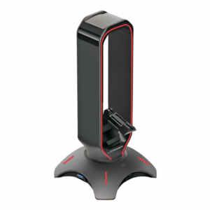 Držalo LC Power za slušalke in bungee za miško RGB