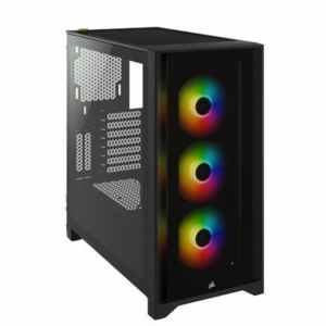 Ohišje Corsair iCUE 4000X RGB MidiATX - črna RGB