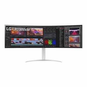 Monitor LG 124,5 cm (49,0") 49WQ95X-W 5120x1440 Curved Gaming 144Hz Nano-IPS 5ms 2xHDMI DisplayPort USB-C 90W 2xUSB HAS Zvočniki 2x10W  DCI-P3-98% FreeSync Premium PRO, G-Sync Compatible KVM HDR400