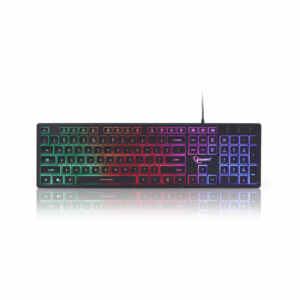 Gaming Tipkovnica Gembird KB-UML-01 US | SLO gravura - črna RGB (KB-UML-01)