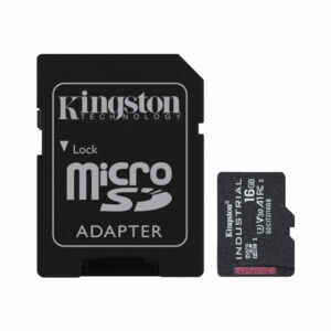 Spominska kartica SDHC-Micro 16GB Kingston - 100MB/s INDUSTRIAL C10 UHS-I, U3, V30 (SDCIT2/16GB) + adapter