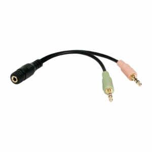 Adapter Audio 3,5mm Ž => 2 x 3,5mm M LogiLink 0,15m (CA0020)
