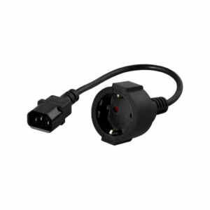 UPS napajalni adapter 220 IEC 320 C14 - SCHUKO (Ž) 0,20m črn POWERWALKER (91015003)