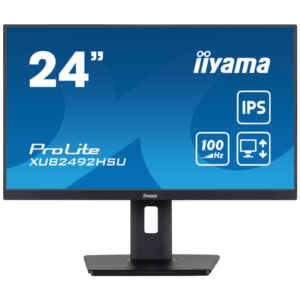 Monitor Iiyama 60,5 cm (23,8") XUB2492HSU-B6A 1920x1080 100Hz IPS 0,4ms HDMI DisplayPort 4xUSB3.2 Pivot Zvočniki  2H sRGB99% ProLite