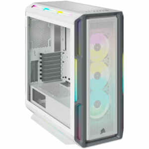 Ohišje Corsair CUE 5000T ATX - bela RGB