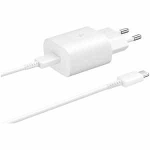Hišni polnilec Samsung 25W EP-TA800 220V => USB-C + kabel USB-C 1m bel (EP-TA800XWEGWW)