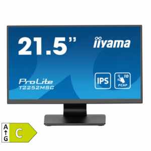 Monitor touch Iiyama 54,6 cm (21,5") T2252MSC-B2 1920x1080 POS IPS 2ms HDMI DisplayPort 2xUSB3.0 Zvočniki  7H ProLite 10 točkovni kapacitivni