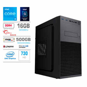 Računalnik MEGA MT S4 i5-13400/Intel 730/16GB/500GB-4.0/450W/Brez OS
