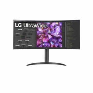 Monitor LG 86,4 cm (34,0") 34WQ75C-B 3440x1440 Curved IPS 5ms 2xHDMI DisplayPort USB-C 90W 2xUSB3.0 2xUSB2.0 Pivot Zvočniki 2x7W  sRGB99% RJ45 HDR10