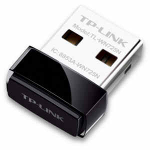 Brezžični mrežni adapter USB 2.0 TP-Link Nano WiFi4 802.11n N150 150Mbit/s Nano (TL-WN725N)