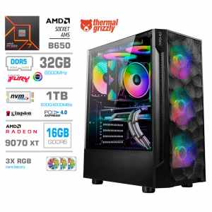 Računalnik MEGA TWR S7 R7-7700X/RX9070 XT/32GB-DDR5/2TB-4.0/750W/Brez OS RGB