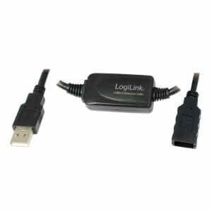 Kabel USB 2.0 ojačevalnik s kablom 10,00m LogiLink (UA0143)