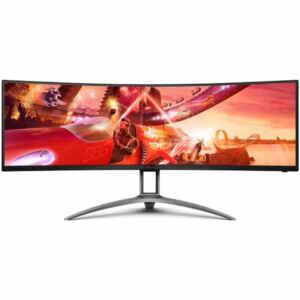 Monitor AOC 124 cm (48,8") AG493UCX2 5120x1440 Curved Gaming 165Hz LED 1ms 3xHDMI DisplayPort 4xUSB3,0 HAS Zvočniki 2x5W  sRGB122% FreeSync Premium PRO G-Sync Compatible HDR400 KVM