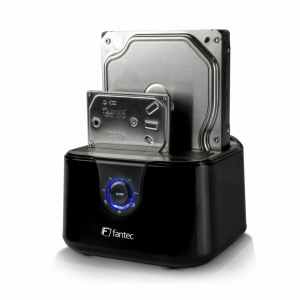 Čitalec diskov USB 3.2 Gen1 => SATA 3,5/2,5 Fantec 2-Bay presnemovalec (DS-X2U3-Glanz 2494)