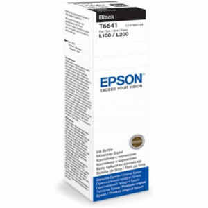 ČRNILO EPSON T 664 14 Črna STEKLENIČKA, 70 ML ZA L100,L200,L210,L300... (C13T66414A)