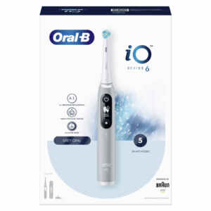 Zobna ščetka Braun Oral-B iO Series 6  električna polnilna s senzitive glavo bela (445258)
