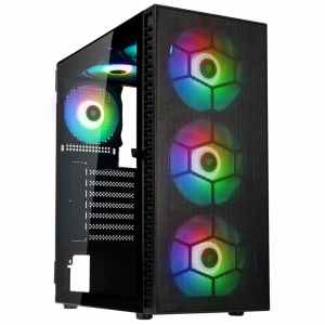 Ohišje Kolink OBSERVATORY HF MESH MidiATX - črna ARGB