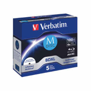 MEDIJ 4,7 DVD M-DISC Verbatim 4 kos  100 GB INKJET PRINTABLE retail