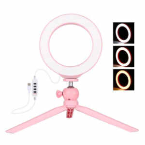 Selfie LED Ring svetlobni obroč Puluz tripod 16cm (PKT3092F)