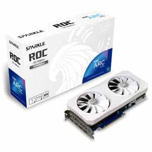 Grafična kartica Intel Arc A770 Sparkle ROC LUNA OC Bela - 16GB GDDR6  | 1xHDMI 2.0b 3xDisplayport 2.0 (SA770RW-16GOC)