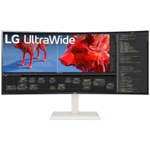 Monitor LG 96,5 cm (38,0") 38WR85QC 3840x1600 Curved Gaming 144Hz Nano-IPS 1ms 2xHDMI DisplayPort USB-C 90W 4xUSB3.0 HAS  DCI-P3-98% FreeSync Premium PRO G-Sync Compatible RJ45 KVM HDR600 PRO KVM