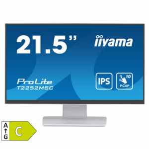 IIYAMA ProLite T2252MSC-W2 54,5cm (21,5") 1920x1080IPS bel zvočniki na dotik informacijski / interaktivni monitor 250 cd/m2 5ms 1000:1 hdmi displayport 2xusb3.2 7h 100 x 100 mm