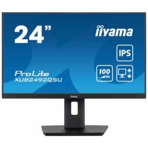 Monitor Iiyama 60,5 cm (23,8") XUB2492QSU-B1 2560x1440 100Hz IPS 0,5ms HDMI DisplayPort 4xUSB3.2 Pivot Zvočniki  sRGB99% FreeSync ProLite