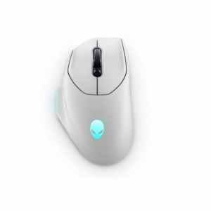 Miš Dell brezžična, USB Alienware AW620M (Lunar Light) optična gaming 7 gumbov 26000DPI RGB bela (545-BBFC)