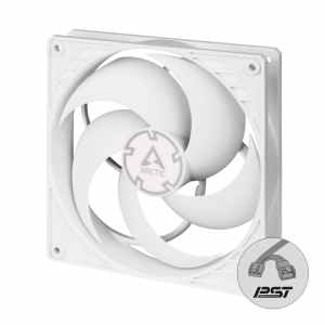 Ventilator Arctic P12 PWM PST 120mm bela