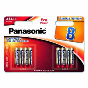 Baterijski vložek Alkalni 1,5V AAA/LR03 8 kos Panasonic PRO Power (LR03PPG/8BW)