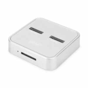 Čitalec diskov USB-C 3.2 Gen2 => M.2 NVMe + M.2 SATA SSD Digitus s SD Express čitalcem kartic (DA-71546)