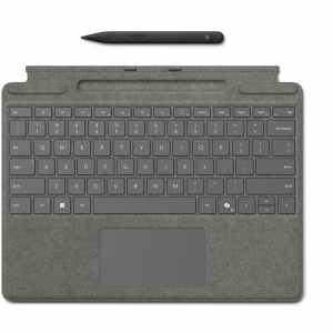 Tipkovnica za Microsoft Surface Pro 8/9Pro + Slim Pen s Copilot tipko ENG International lokalizacija - platinum