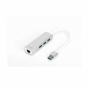HUB USB 3.0 3portni Digitus z 100/1000 Ethernet mrežnim priključkom