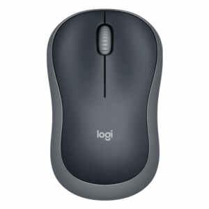 Miška Logitech M185 Wireless, nano, optična, siva