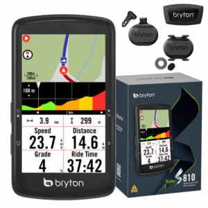 Kolesarski računalnik Bryton Rider S810 T s senzorji HR, CAD, SPD, USB-C