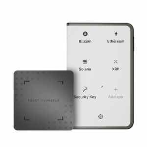 Ledger Stax z Recovery Key, denarnica za Bitcoin in druge kriptovalute, grafit