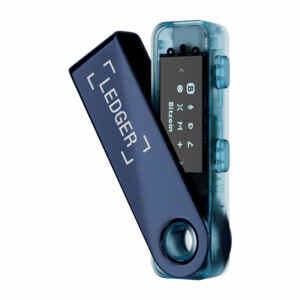Ledger Nano S PLUS, denarnica za Bitcoin in druge kriptovalute, Neptune Blue