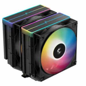 Hladilnik za procesor DeepCool AG620 BK ARGB V2, 2x120mm, črn