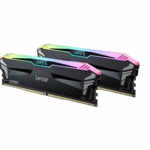 RAM DDR5 32GB Kit (2x 16) PC5-54400 6800MT/s CL34 1.4V, XMP, Lexar ARES RGB, črn