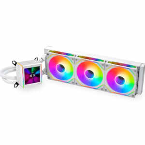 Komplet za tekočinsko hlajenje AIO Liquid Cooler Lian Li GALAHAD II Trinity 360 Performance, bel