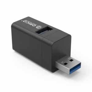 USB hub s 3 vhodi, 1x USB 3.0, 2x USB 2.0, Alu črn, ORICO MINI-U32L