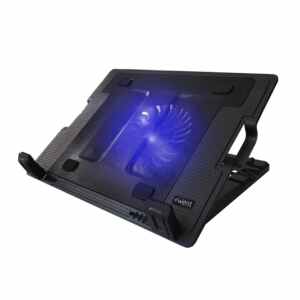 Hladilno stojalo za prenosnik do 17", tih ventilator, 2x USB, Ewent EW1258