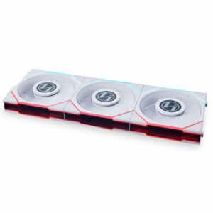 Ventilator za ohišje Lian Li UNI FAN TL LCD 120, ARGB, PWM, 120mm, 3 Pack + Controller, bel