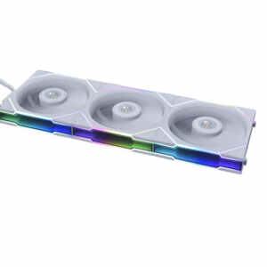 Ventilator za ohišje Lian Li UNI FAN TL 120, ARGB, PWM, 120mm, 3 Pack + Controller, bel