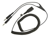 JABRA QD Cord to 2x 3.5mm pin plug