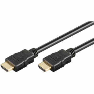 GOOBAY High speed HDMI (M/M) 1.4 4K 30Hz 3m z Ethernet pozlačen črn kabel