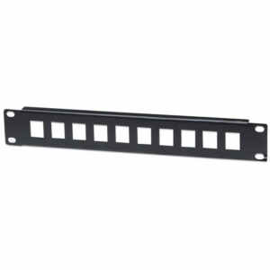 INTELLINET 10'' 1U 10-port črn slepi patch panel