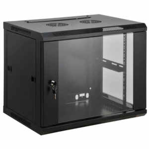 INTELLINET 19'' 6U 600x450 črna zidna komunikacijska omara