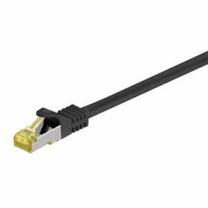 GOOBAY S/FTP CAT 6A / S/FTP CAT 7 patch 15m (91653) črn mrežni povezovalni kabel